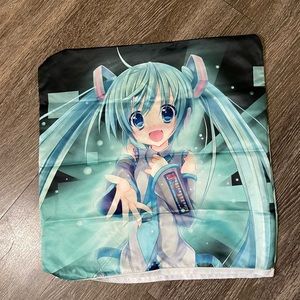 Hatsune miku cover pillow case.